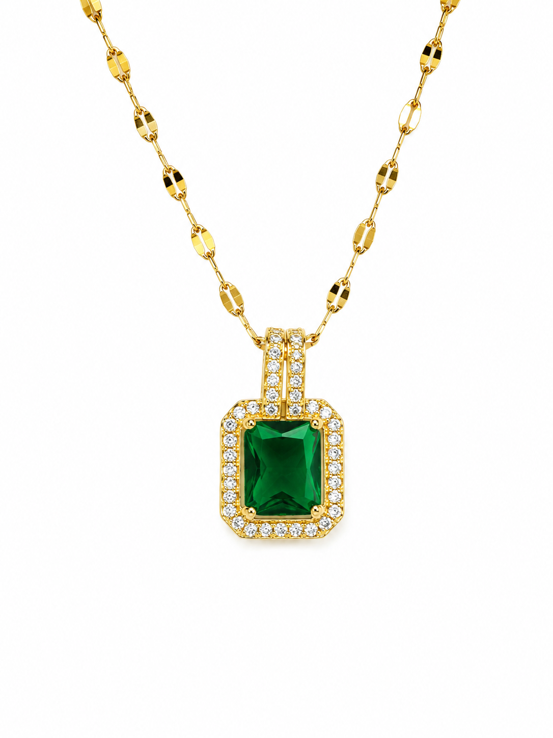 Necklace Diamante Verde