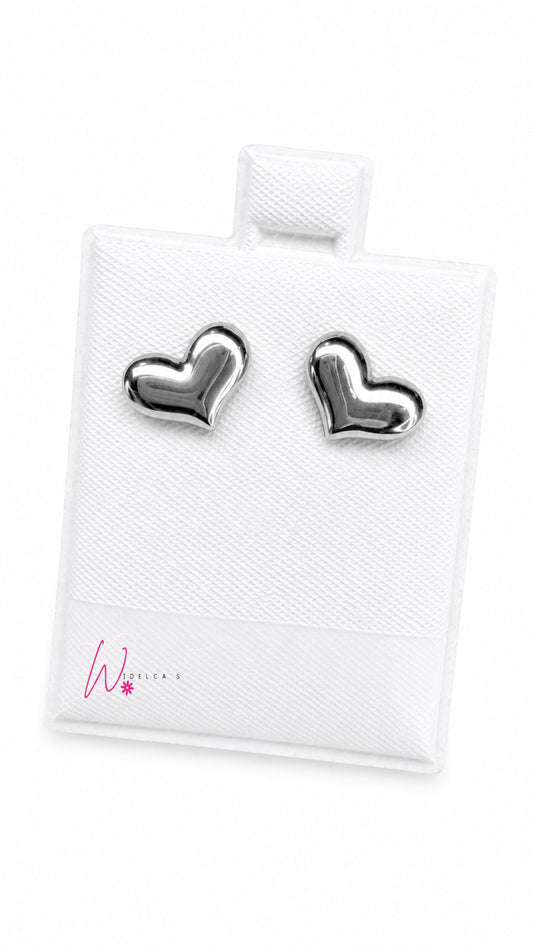 Arete Corazón Plata