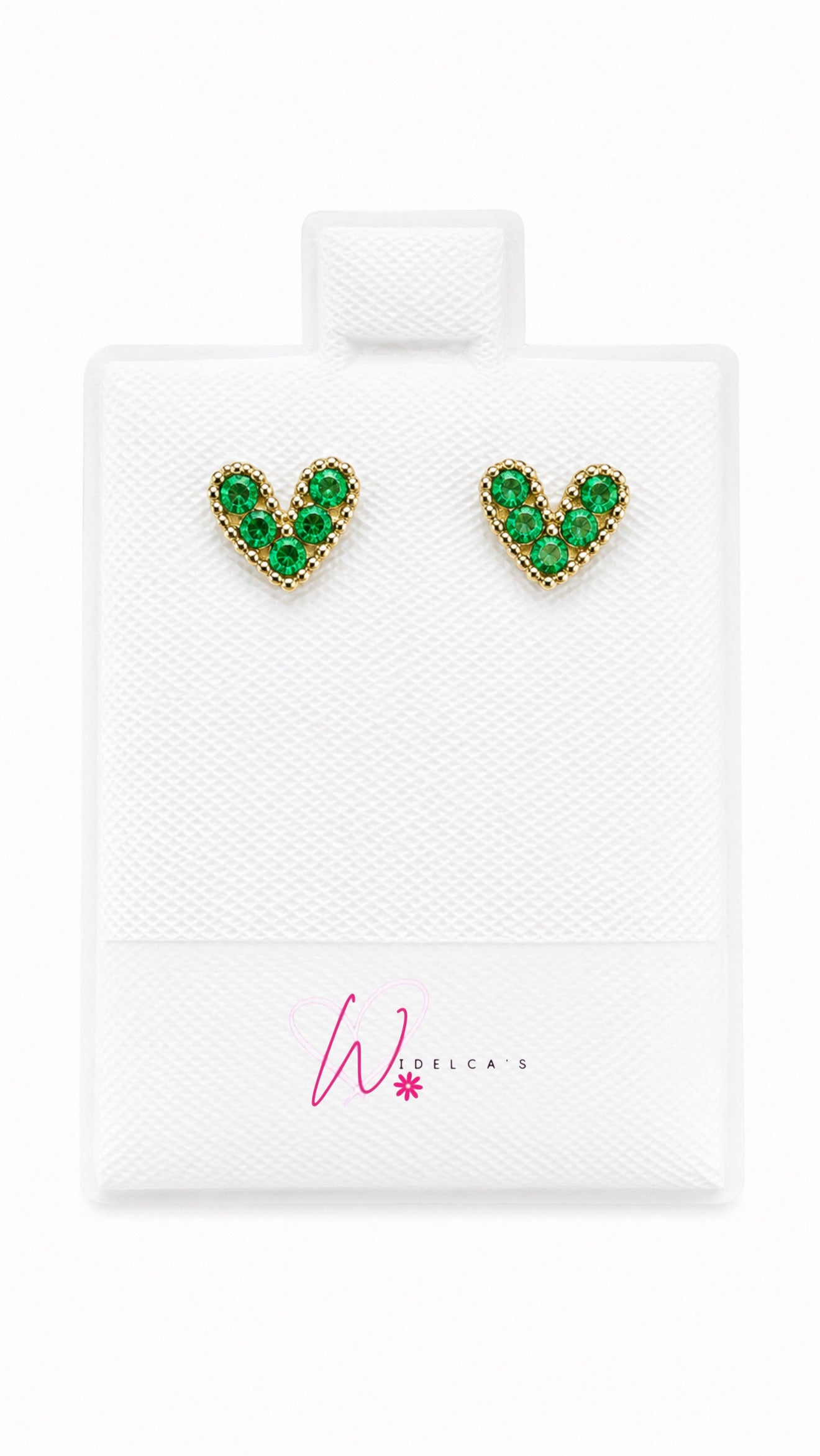 Arete Corazón Verde