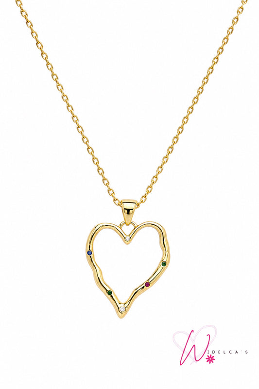 Cadena Corazón Colores