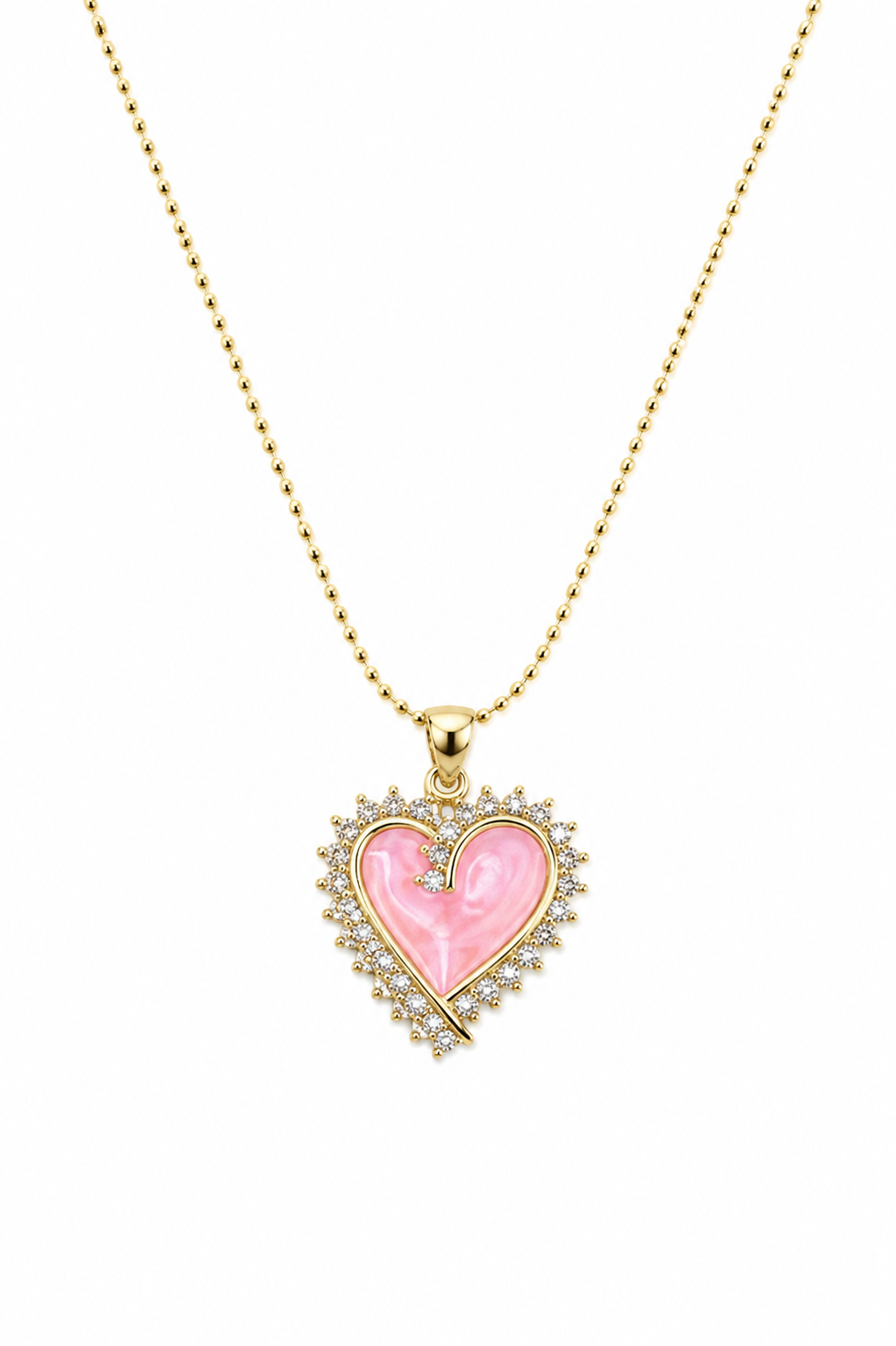 Cadena Corazón Peach