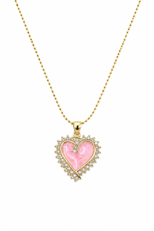 Cadena Corazón Peach