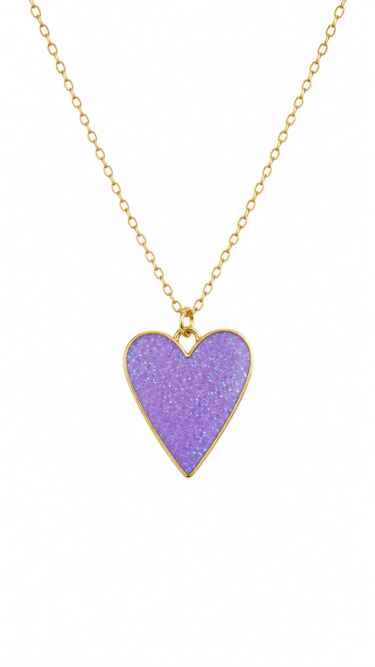 Cadena Corazón Violeta